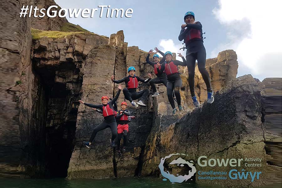 Coasteering with Gower Activity Centres
