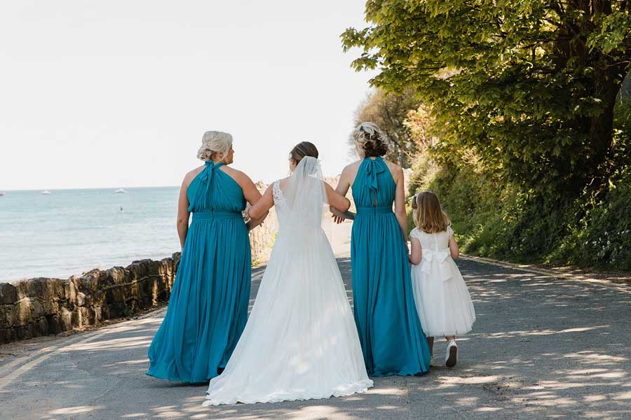 Bridesmaids photography at Oxwich Bay Hotel on the Gower Peninsula